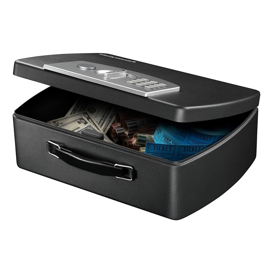 SentrySafe 電子金庫 コンパクト 黒 SentrySafe Portable Steel Combination Lock Security Safe, 4